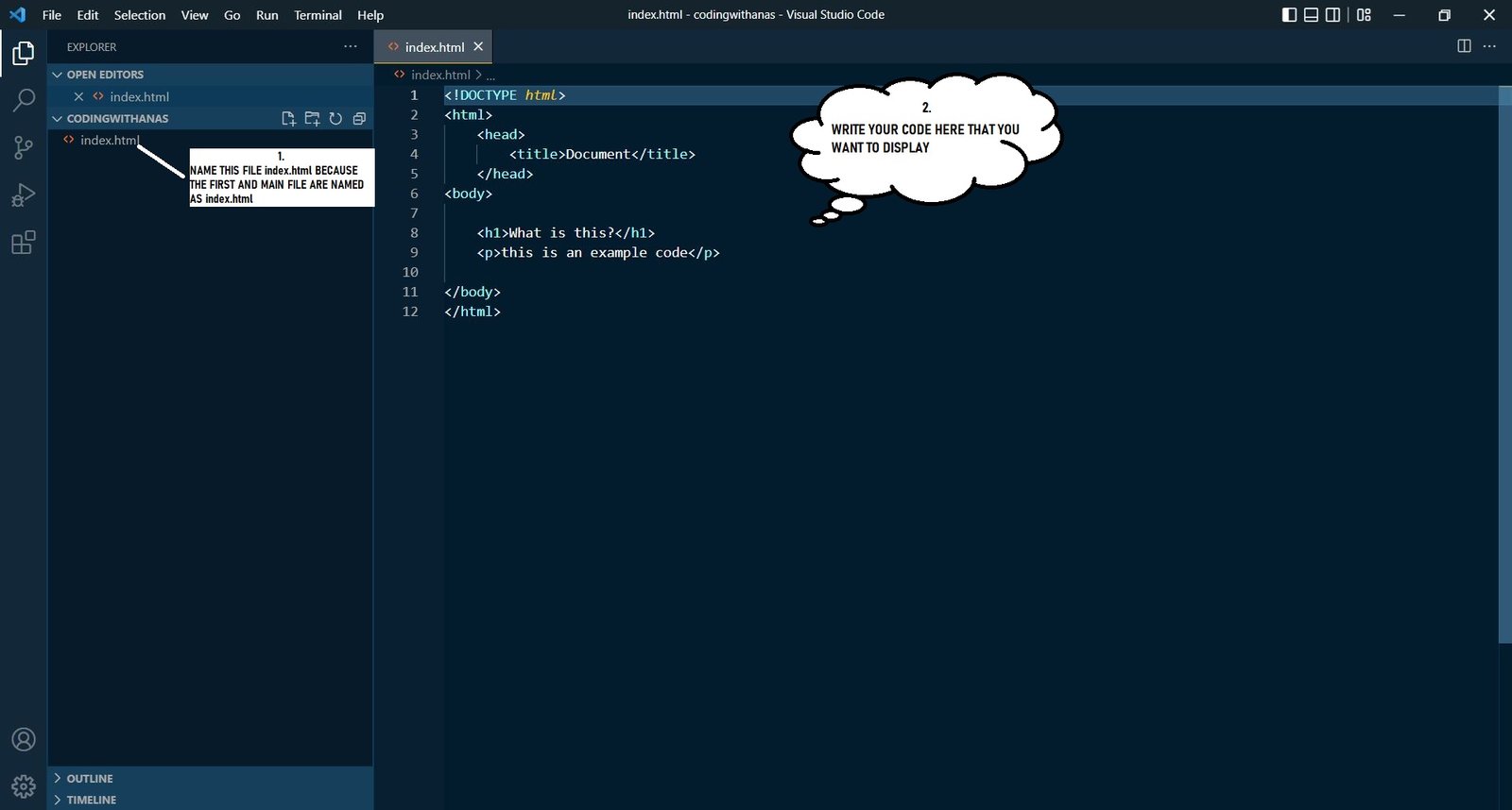 vs code explorer